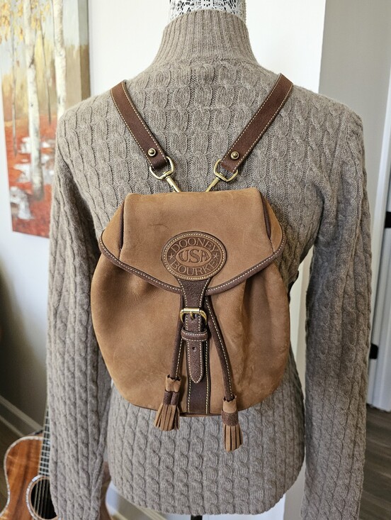 Dooney & Bourke Handbags - Dooney & Bourke Newbuck Suede Backpack Excellent Unused Condition